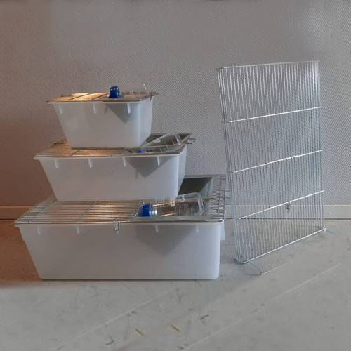 Type 2, Type 3 and Type 4 Gehele stelling (3x4 kooien) bevindt zich in één verpakking, maar zijn per rij beschikbaar.